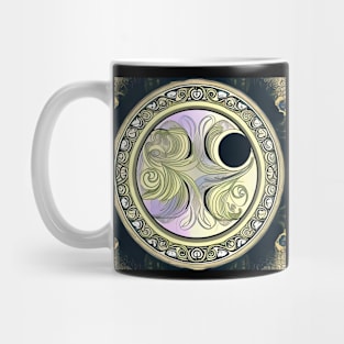 Yin Yang Swirly Art Design Mug